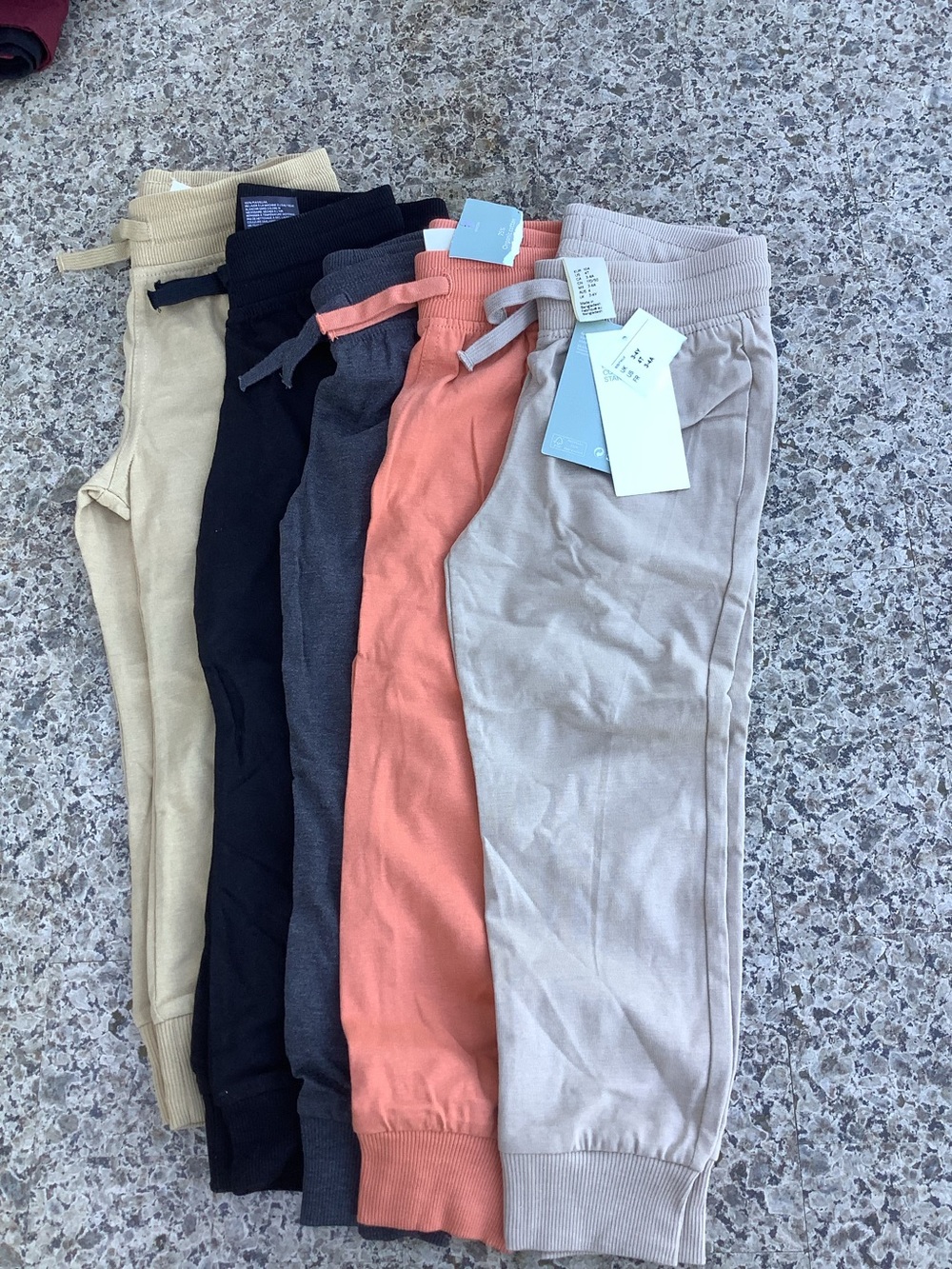 H&M cotton knit Joggers - Lot of 5 - Girl’s 4T - New